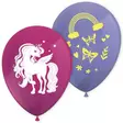 Ilmapallo Unicorn Rainbow 8kpl - Vappukoristeet ja -tarvikkeet - 5201184937686 - 1