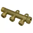Messinkinen jakotukki III-liittimin - Pistorasiat, haaroittimet ja kytkimet - 6438140056726 - 1