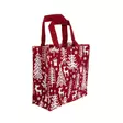 Juuttikassi punainen 15x15x10cm - Joulukoristetekstiilit - 6438506006266 - 1