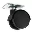 KALUSTEPYÖRÄ 50mm LEVYLLÄ Teräs 1440 HABO - Kalustepyörät - 7317900052576 - 1