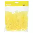 Koristehöyhenet rautalangalla 42kpl keltainen - Pääsiäis koristeet ja -tarvikkeet - 6410416321066 - 1