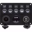Ohjauspaneeli 12/24V jännitemittarilla ja USB portilla - Auton johdot ja asennustarvikkeet - 6438014270906 - 1