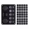Ohjauspaneeli 12/24V jännitemittarilla ja USB portilla - Auton johdot ja asennustarvikkeet - 6438014270906 - 3