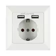 Tarmo Pistorasia 2 x USB + schuko - Pistorasiat, haaroittimet ja kytkimet - 6410413209176 - 1