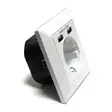 Tarmo Pistorasia 2 x USB + schuko - Pistorasiat, haaroittimet ja kytkimet - 6410413209176 - 2