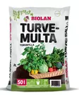 TURVE-MULTA 50L BIOLAN - Puutarhamullat ja -turpeet - 6411960054356 - 1