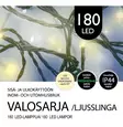 ULKOVALOSARJA LED 180Led Lämmin valkoinen - Valosarjat verkkovirta - 6438159689946 - 1
