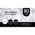 ULKOVALOSARJA LED 80Led Kirkkaan valkoinen - Valosarjat verkkovirta - 6438159052856 - 1