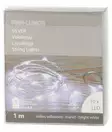 VALOSARJA Paristovalot Silver kylmä valkoinen 10LED 1 m - Valosarjat paristokäyttöiset - 6410412944696 - 2