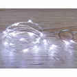 VALOSARJA Paristovalot Silver kylmä valkoinen 10LED 1 m - Valosarjat paristokäyttöiset - 6410412944696 - 1