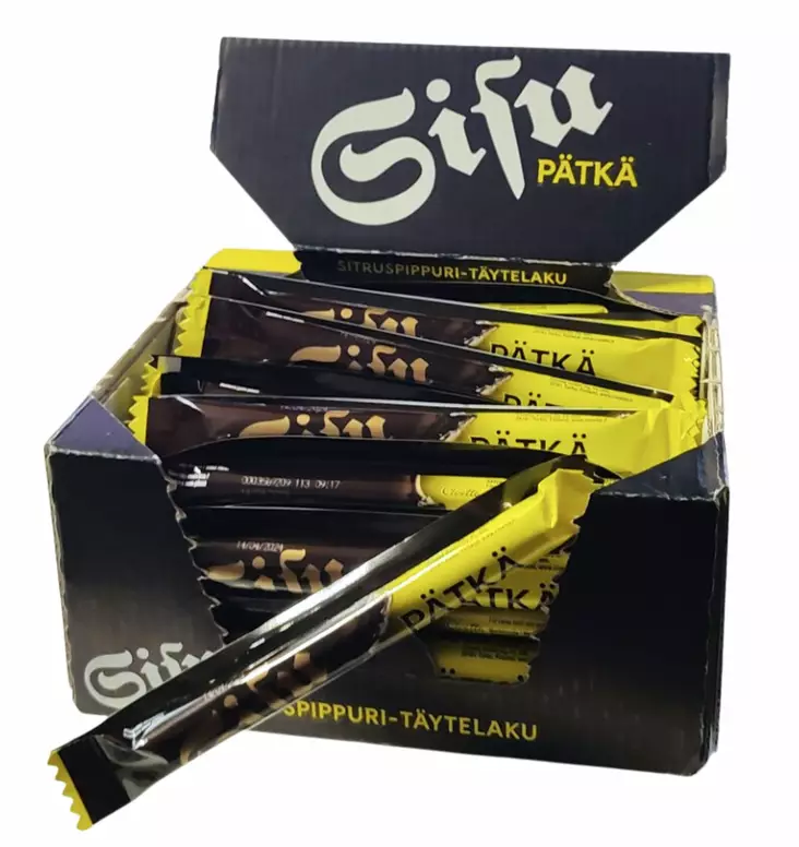 Sisu sitruunalaku p=C3=A4tk=C3=A4 tukkulaatikko 50kpl - Makeiset ja naposteltavat - 6420256433126 - 1