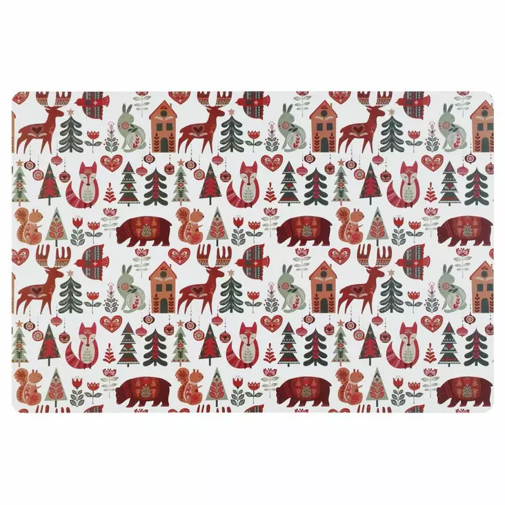 Tabletti Folk 30x45 cm  - Joulukoristetekstiilit - 6410416406176 - 1