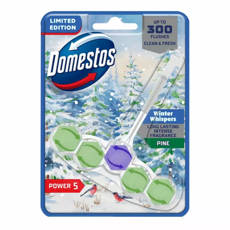 Domestos Power 5 WC-raikastin 50G Winter Whispers. - WC-puhdistusaineet - 8720182871206 - 1