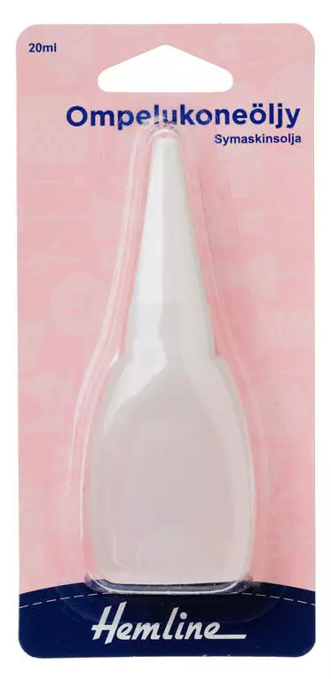 HEMLINE OMPELUKONEÖLJY 20ML - Käsityötarvikkeet - 9317385001876 - 1