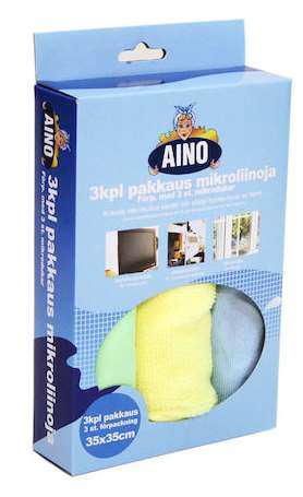 Aino mikroliina 3kpl - Siivousliinat ja rätit - 6416096123716 - 1