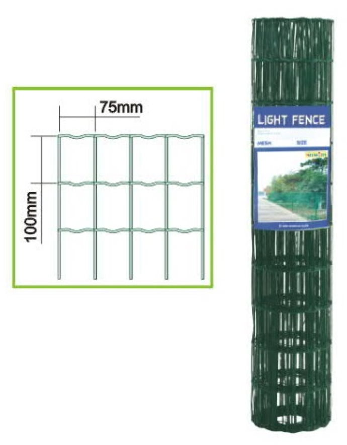 Aitaverkko LF 0,9x10m vihreä pvc pinnoitettu - Aitaverkot - 6438159991056 - 1