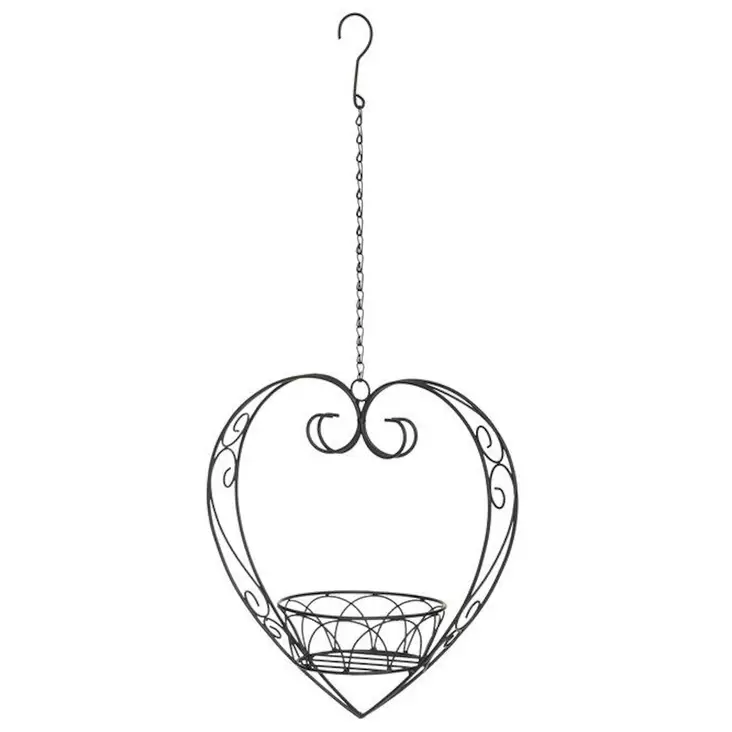 Amppeli sydän musta - Tekokasvit ja muovikukat - 6410416443546 - 1