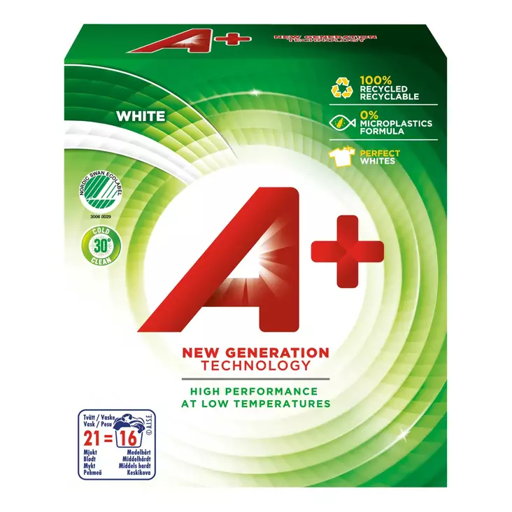 A+ 700 G WHITE PYYKINPESUJAUHE - Pyykinpesujauheet - 8435495824626 - 1