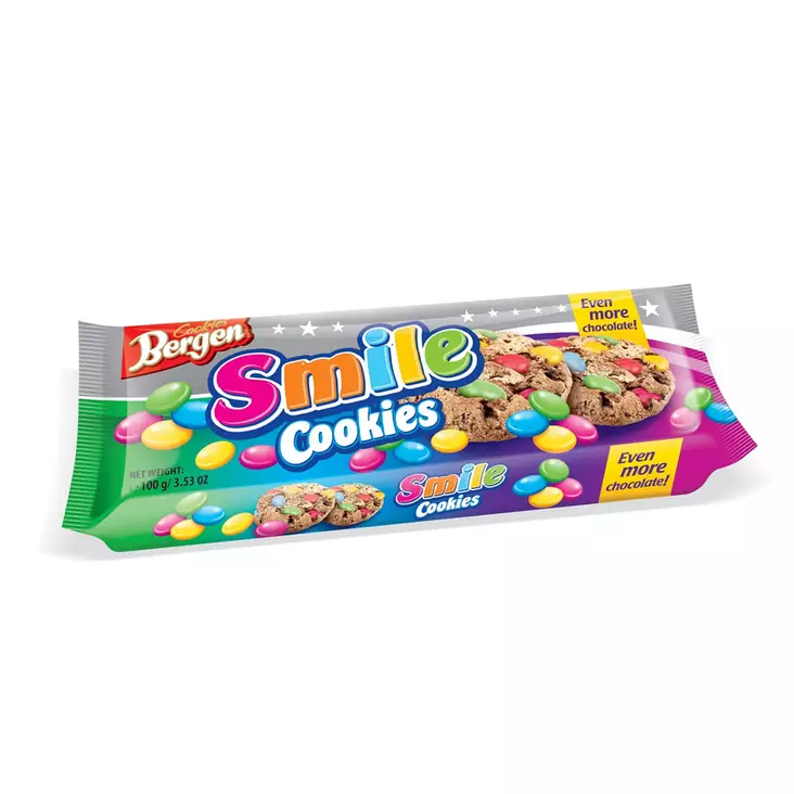 KEKSI SMILE 100G BERGEN - Leivät, keksit ja leivonnaiset - 5902379721836 - 1