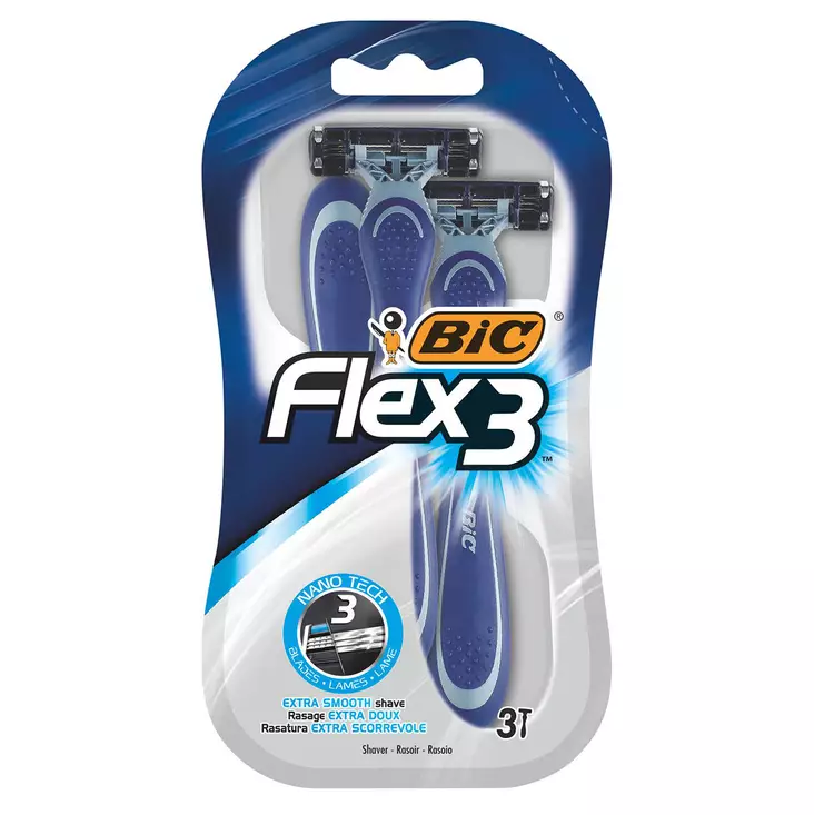 Bic varsiterä Flex 3-pack - Karvahöylät ja vaihtoterät - 3086123363786 - 1