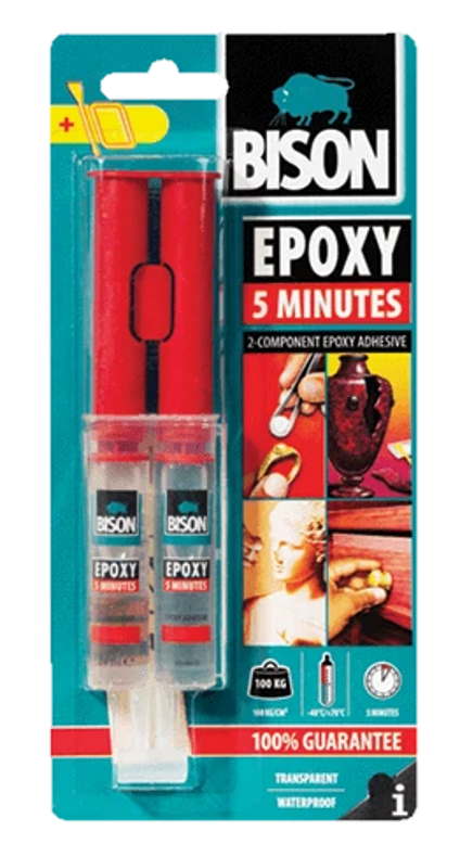 EPOKSILIIMA 2 komponentti Bison epoxy 5 minutes - Pikaliimat - 8710439153056 - 1