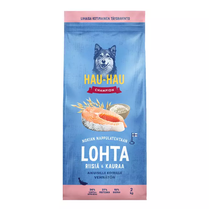 LOHTA RIISIÄ ja KAURAA 2kg aikuisille ko - Koiranruoat ja herkut - 6430076899026 - 1