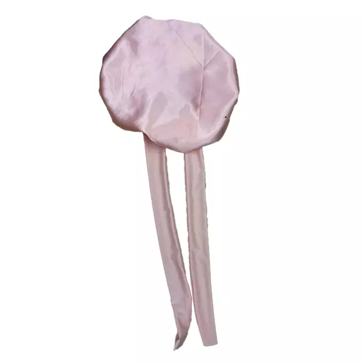 Satiininen suojamyssy/bonnet rusetilla - Hiuskorut, pinnit ja pompulat - 6438506010836 - 1