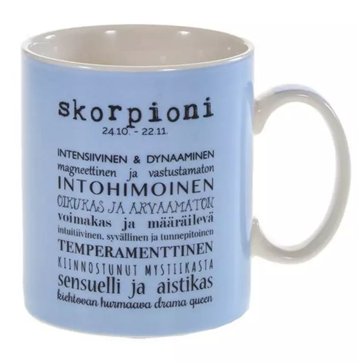 HOROSKOOPPIMUKI SKORPIONI 480ml Amanda B collection - Mukit ja kahvikupit - 6420254264326 - 1