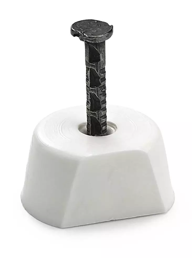 HYLLYNKANNATIN 8x17mm Valkoinen muovi 1567 HABO - Hyllynkannattimet ja seinäkiskot - 7317900040016 - 1