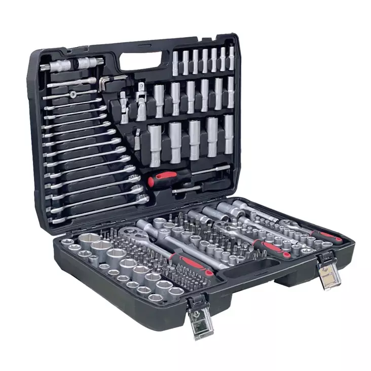 Kattava hylsysarja salkussa. - Hylsysarjat ja työkalusarjat - 6438168119366 - 1