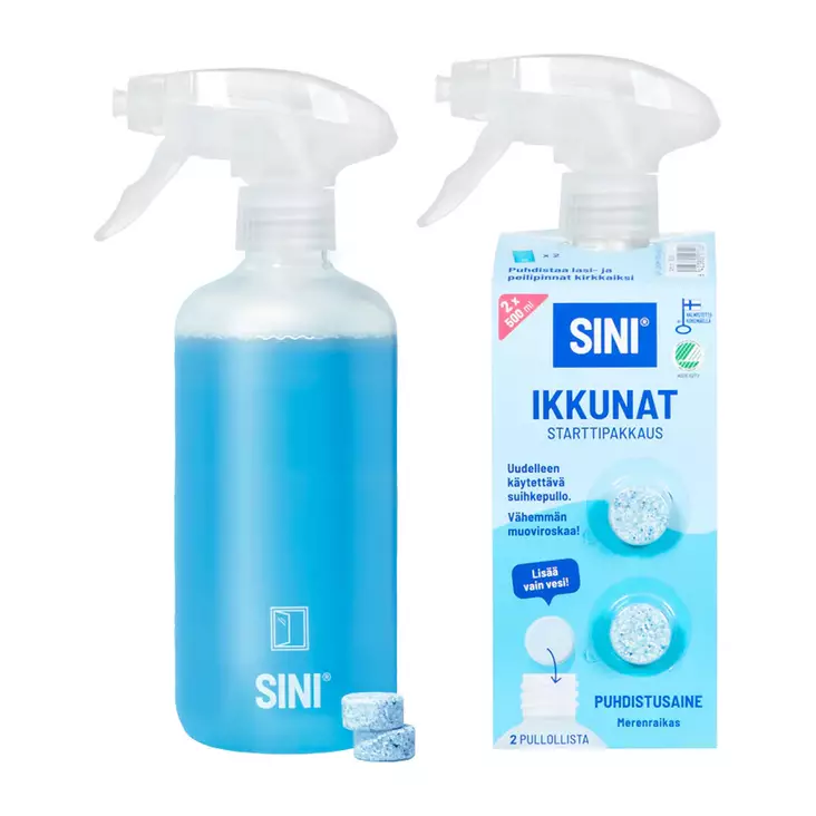 SINI IKKUNA STARTTI PULLO+2 TABL - Ikkunanpesuaineet - 6423800070266 - 1