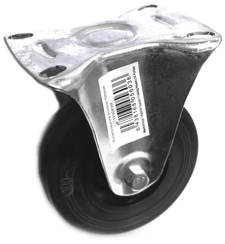 KALUSTEPYÖRÄ 100mm KIINTEÄ - Kalustepyörät - 6438168056036 - 1