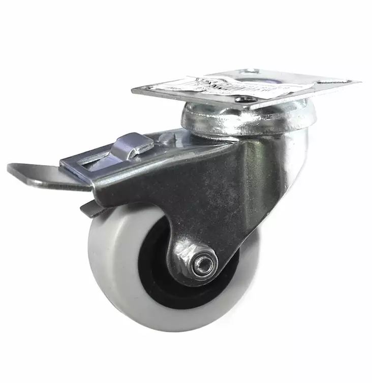 KALUSTEPYÖRÄ 50mm KÄÄNTYVÄ JARRULLA - Kalustepyörät - 6438168056166 - 1