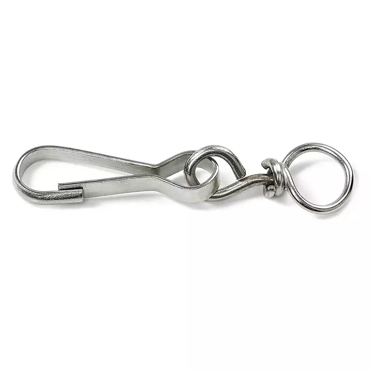 KARABIINIHAKA 40mm NIKLATTU 4293 HABO - Ketjut ja ketjutarvikkeet - 7317900070136 - 1