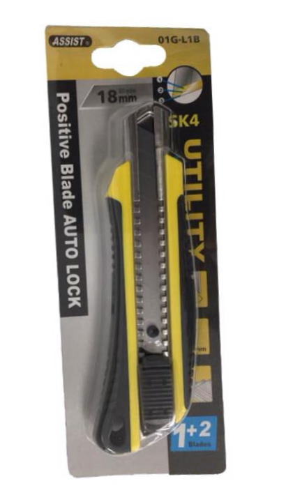 Katkoteräveitsi 18mm metallirunkoinen mattopuukko - Mattopuukot ja varaterät - 6430013066276 - 1