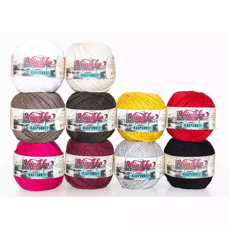 KAUPUNKILANKA VIINIKKA MOPPILANKA 100g Makrameelanka 5kpl / 10 euroa - Makrameelangat ja moppilangat - 6430063332376 - 1