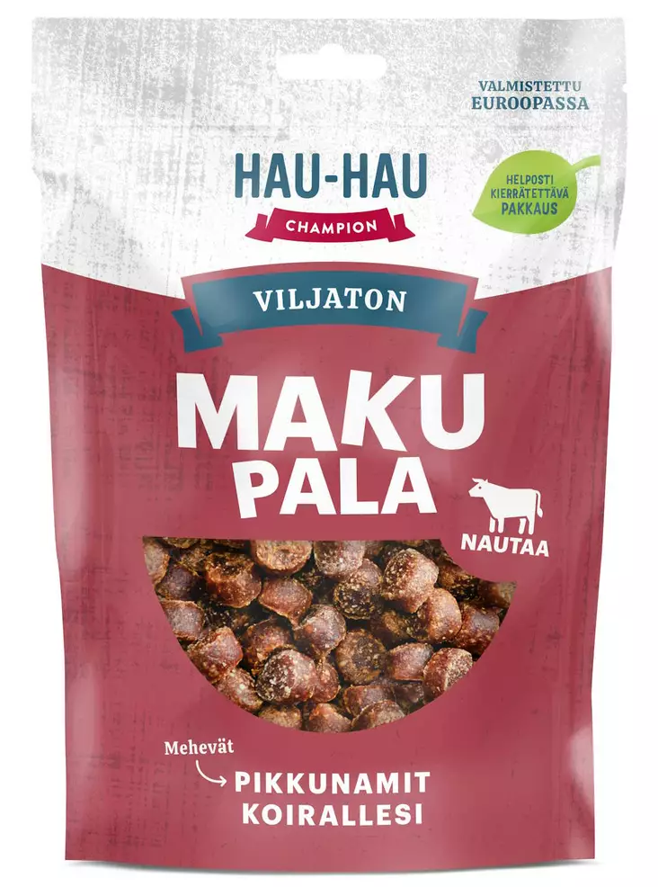 Hau Hau Champion makupala nauta gluteeniton - Koiranruoat ja herkut - 6430062468656 - 1