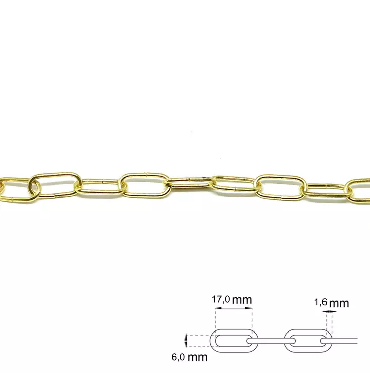 KORISTEKETJU KULTA 2,0M - Ketjut ja ketjutarvikkeet - 6438417030336 - 1