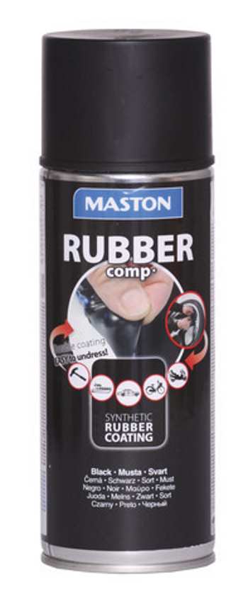 KUMIMAALI RUBBER COMP MATTA MUSTA 400ML SPRAYMAALI MASTON - Spraymaalit - 6412490027346 - 1