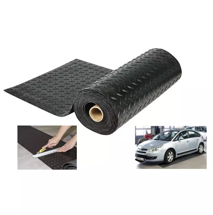 KUMIMATTO 5,5 x0,4m SALMIAKKIKUVIOLLA - Kumimatot ja kurakaukalot - 6438168099156 - 1