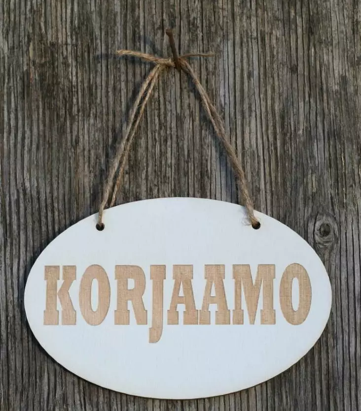 KYLTTI Korjaamo valk rw - Kyltit ja avaimenperät - 6430077570276 - 1