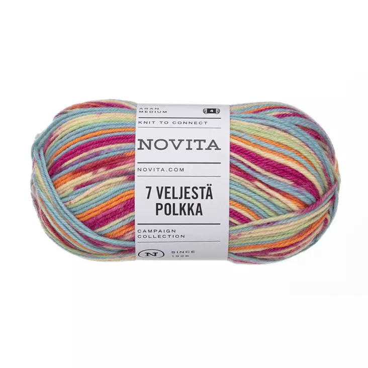LANKA 7 VELJ. POLKA 100G KONFETTI - Sukkalangat - 6412618207896 - 1