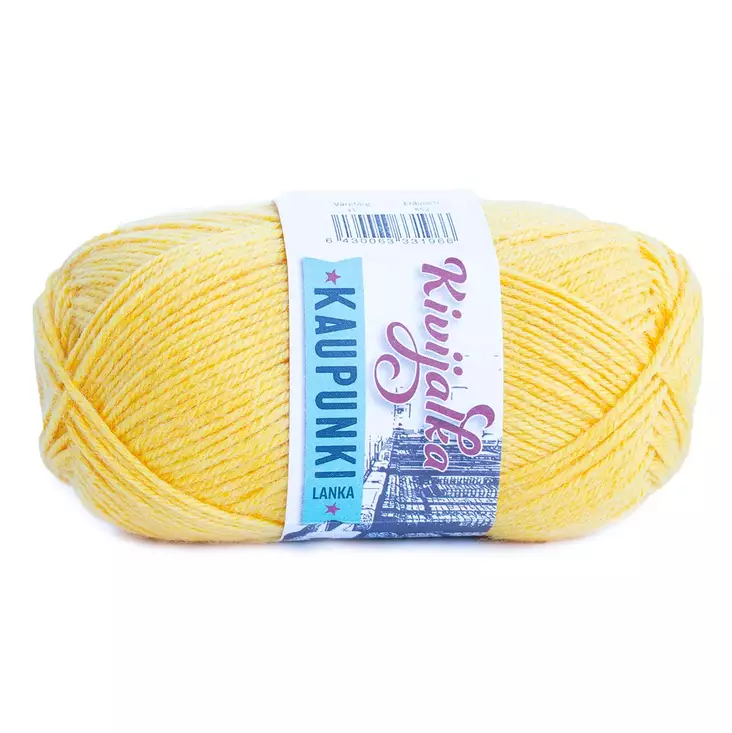 Lanka Kivijalka 31 Kirkkaankeltainen 100 g - Sukkalangat - 6430063331966 - 1