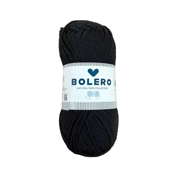 Lanka slim cotton 50g musta 05-01 - Puuvillalangat - 6438506011536 - 1