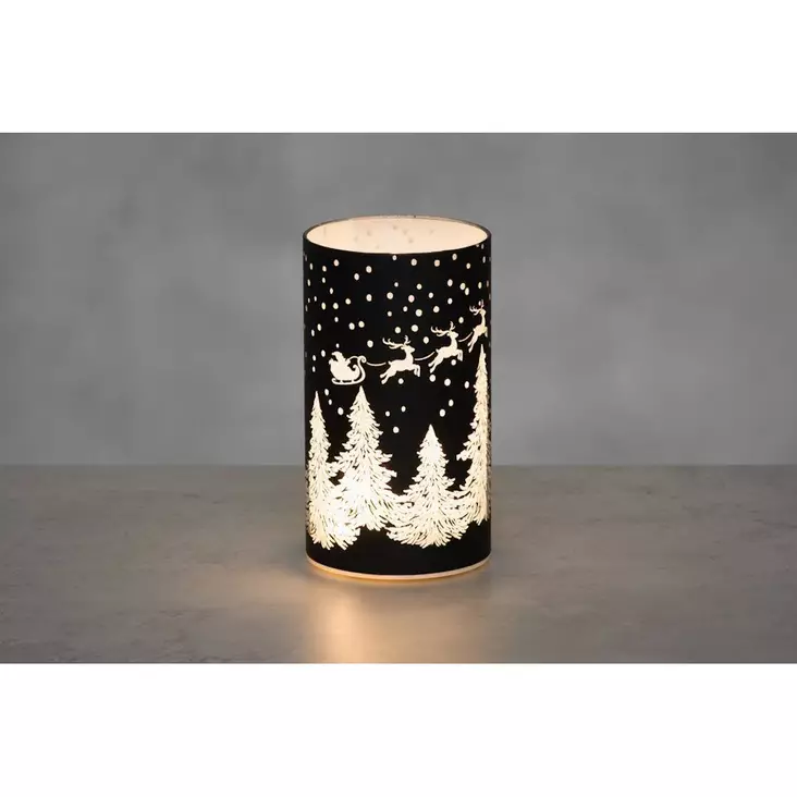 Lasikoriste Led valoilla kuusi - Valohahmot ja valokoristeet - 6410413217096 - 1