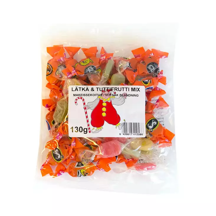 LÄTKÄ&TUTTIFRUTTI 130G - Makeiset ja naposteltavat - 6420617412586 - 1