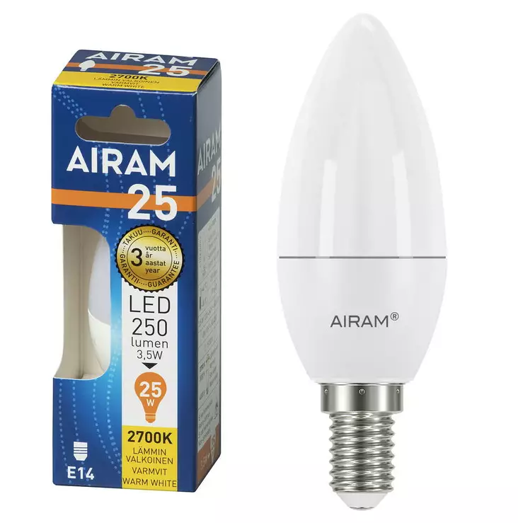 LED OP C35 3,5W/827 E14 - Lamput E14 kanta - 6435200242266 - 1