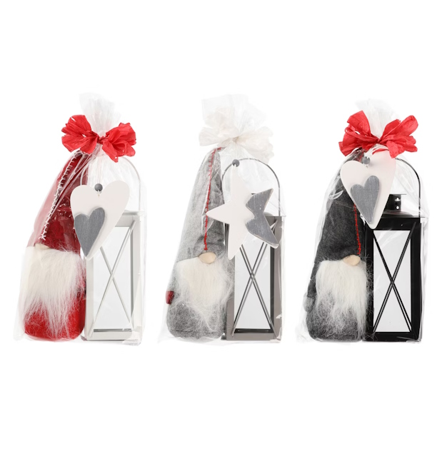 tonttu lahjapakkaus=20 - Joululyhdyt ja joulukynttilät - 6410413104006 - 1