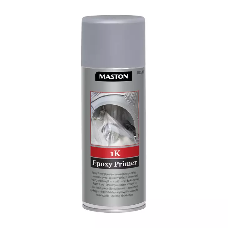 Maston 1K epoksi pohjamaali harmaa 400ml - Spraymaalit - 6412490049096 - 1