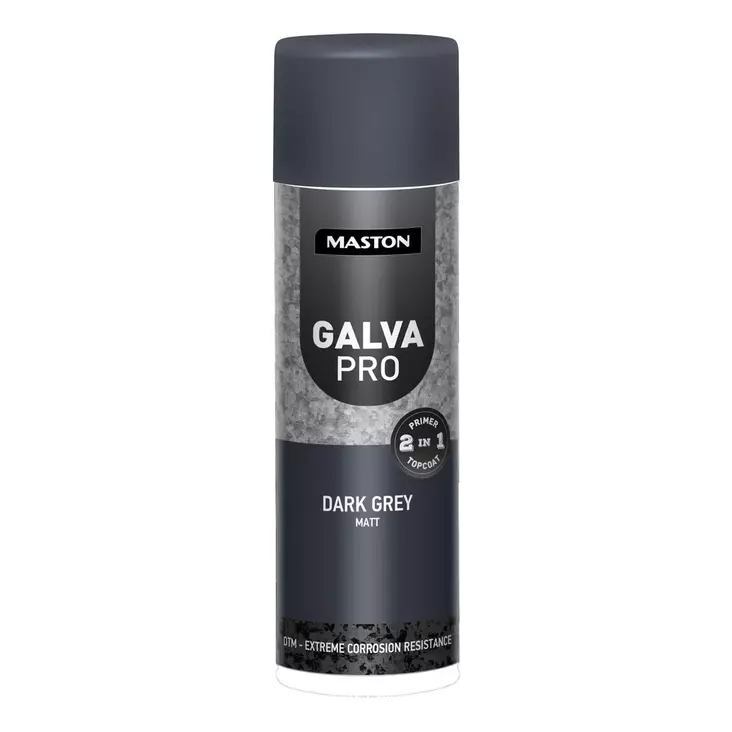 Maston Galva Pro spray Tummaharmaa 500ml - Spraymaalit - 6412490047016 - 1